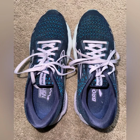 Brooks Women's Running Shoes - Navy and Pink💙 - Picture 5 of 7
